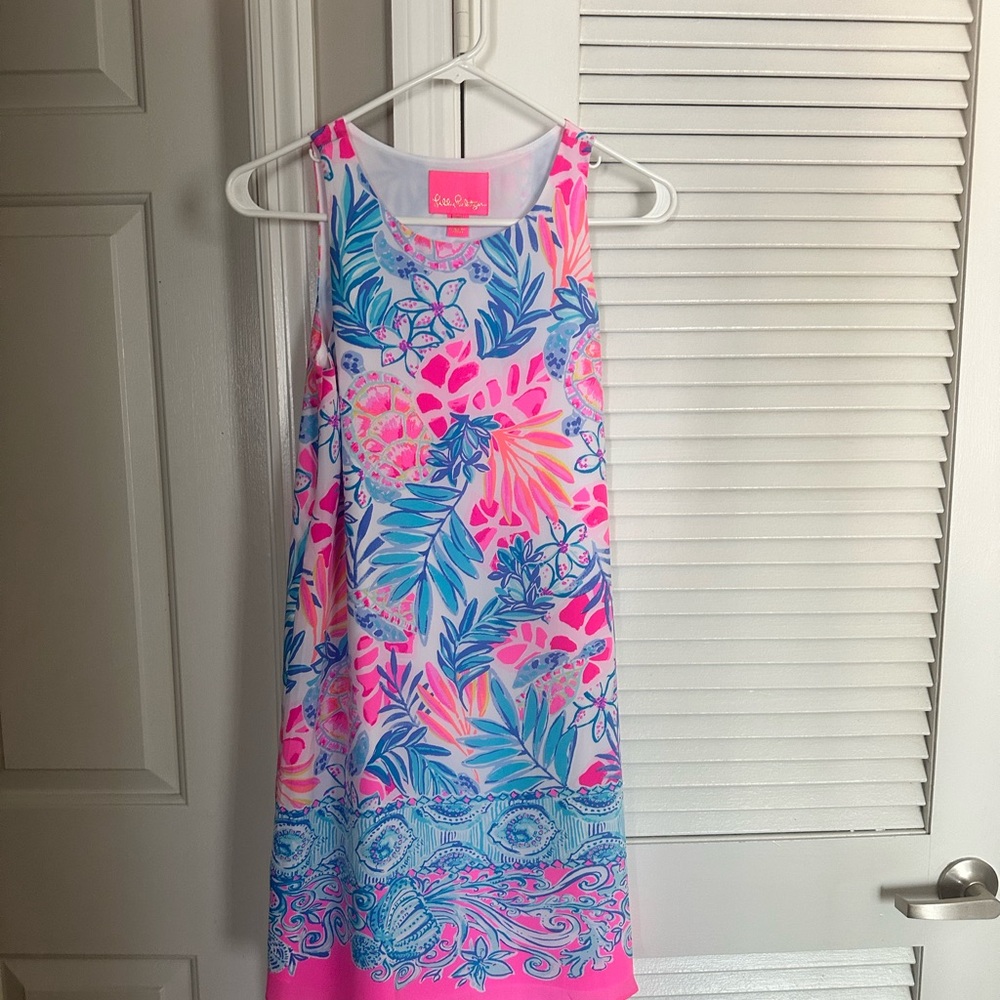 Lilly Pulitzer Floral Dress - Pink and Blue